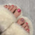 12 Sizes-24 Pcs Press On Nails F141