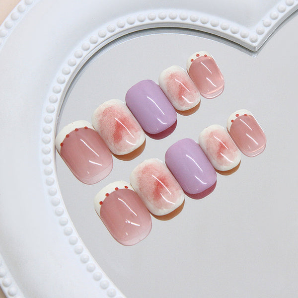 12 Sizes-24 Pcs Press On Nails R945
