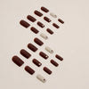 12 Sizes-24 Pcs Press On Nails W1441