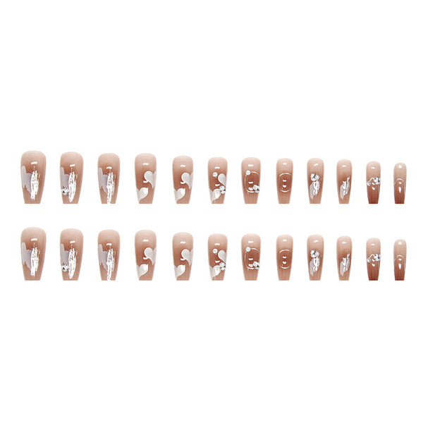 12 Sizes-24 Pcs Press On Nails Z516