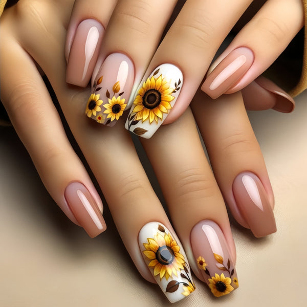 12 Sizes-24 Pcs Press On Nails Y490