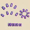 12 Sizes-24 Pcs Press On Nails Y1312