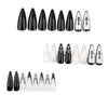 12 Sizes-24 Pcs Press On Nails JP3470