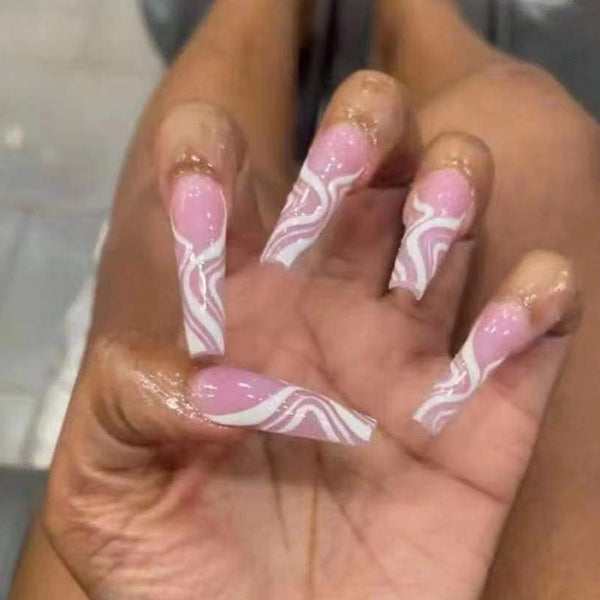 12 Sizes-24 Pcs Press On Nails W290