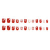 12 Sizes-24 Pcs Press On Nails R936
