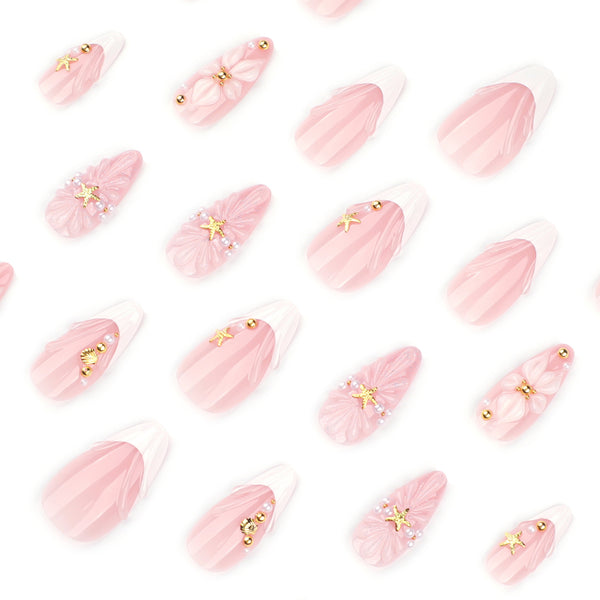 12 Sizes-24 Pcs Press On Nails JP4320