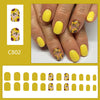 12 Sizes-24 Pcs Press On Nails C802