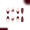 12 Sizes-24 Pcs Press On Nails C1377