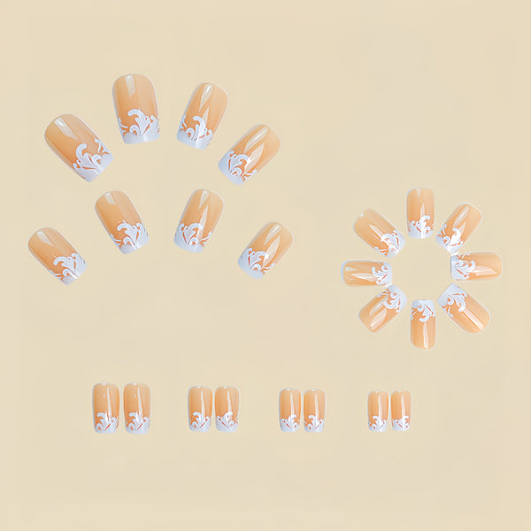 12 Sizes-24 Pcs Press On Nails Y404