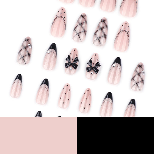 12 Sizes-24 Pcs Press On Nails JP4275