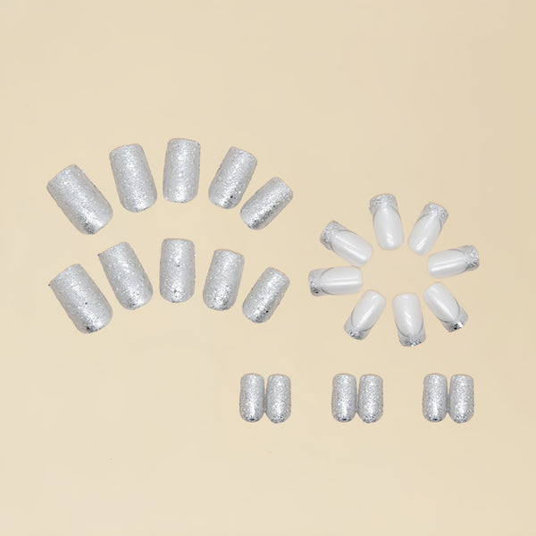 12 Sizes-24 Pcs Press On Nails Y029