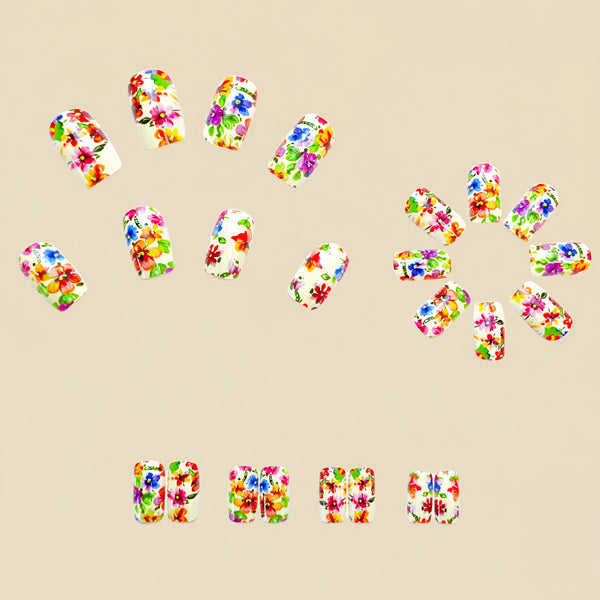 12 Sizes-24 Pcs Press On Nails Y721