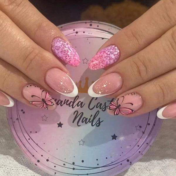 12 Sizes-24 Pcs Press On Nails W674