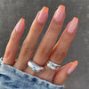 12 Sizes-24 Pcs Press On Nails W113