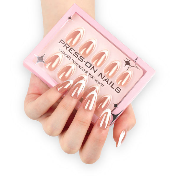 15 Sizes-30 Pcs Press On Nails GD12