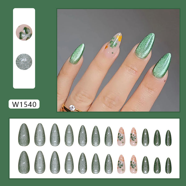 12 Sizes-24 Pcs Press On Nails W1540