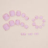 12 Sizes-24 Pcs Press On Nails F104