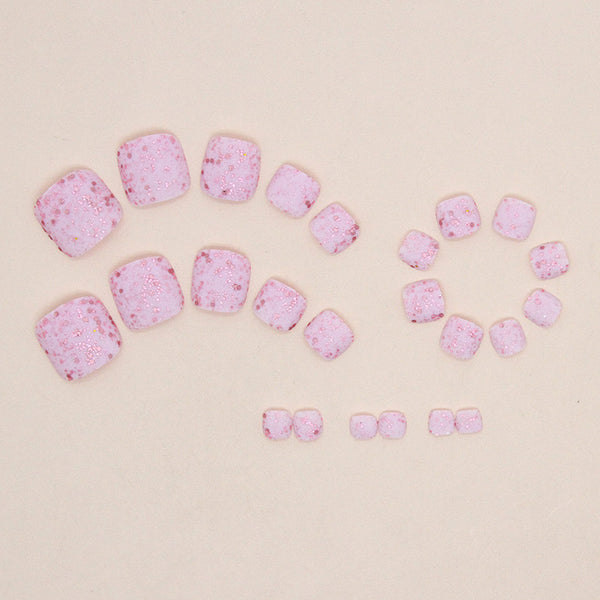 12 Sizes-24 Pcs Press On Nails F104