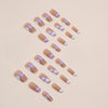 12 Sizes-24 Pcs Press On Nails R763