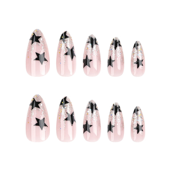 12 Sizes-24 Pcs Press On Nails JP3265
