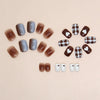12 Sizes-24 Pcs Press On Nails R821