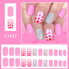 12 Sizes-24 Pcs Press On Nails C1457