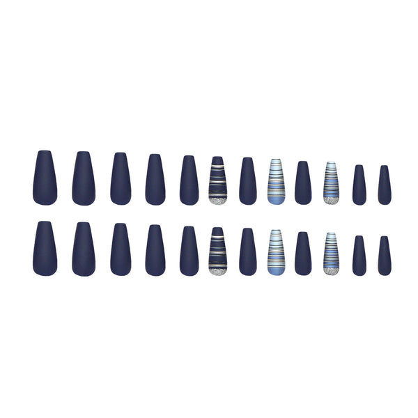 12 Sizes-24 Pcs Press On Nails W1961