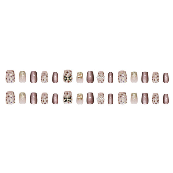 12 Sizes-24 Pcs Press On Nails MY130