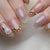 12 Sizes-24 Pcs Press On Nails Z842