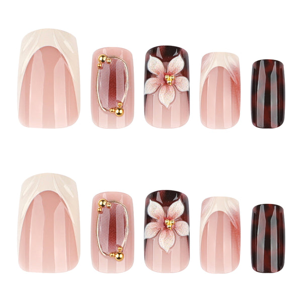 12 Sizes-24 Pcs Press On Nails JP4264