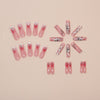 12 Sizes-24 Pcs Press On Nails W1693