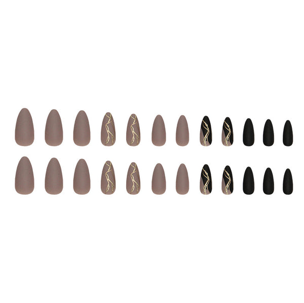 12 Sizes-24 Pcs Press On Nails W1470