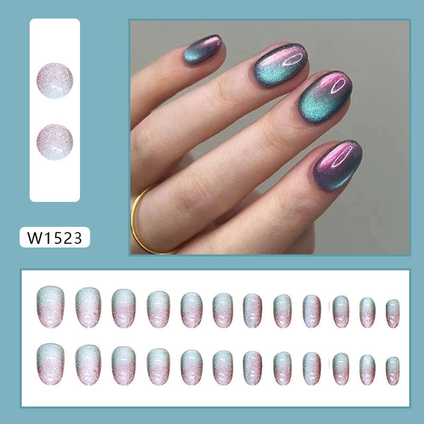 12 Sizes-24 Pcs Press On Nails W1523