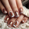 12 Sizes-24 Pcs Press On Nails Y1205
