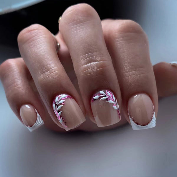12 Sizes-24 Pcs Press On Nails W564