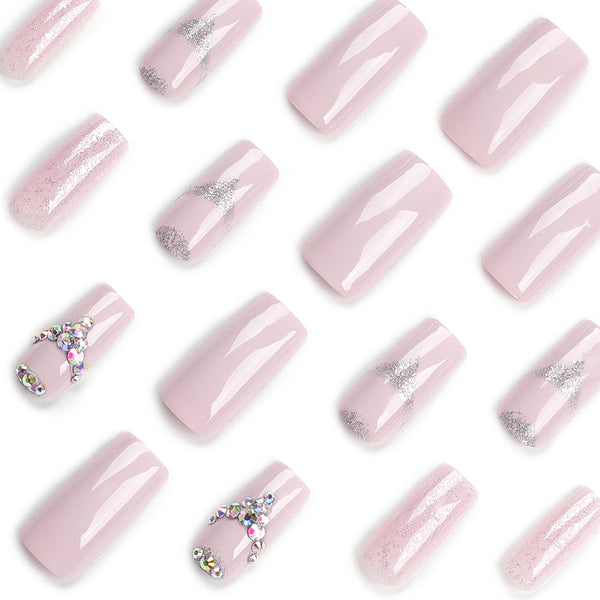 12 Sizes-24 Pcs Press On Nails JP3118