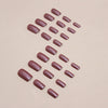 12 Sizes-24 Pcs Press On Nails W1463
