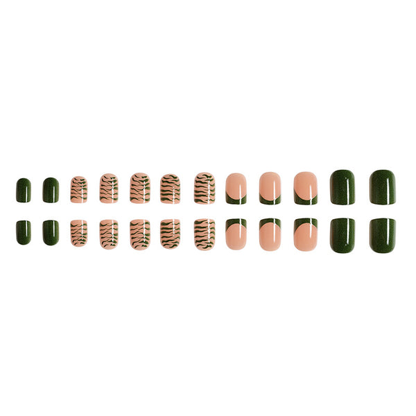 12 Sizes-24 Pcs Press On Nails C231