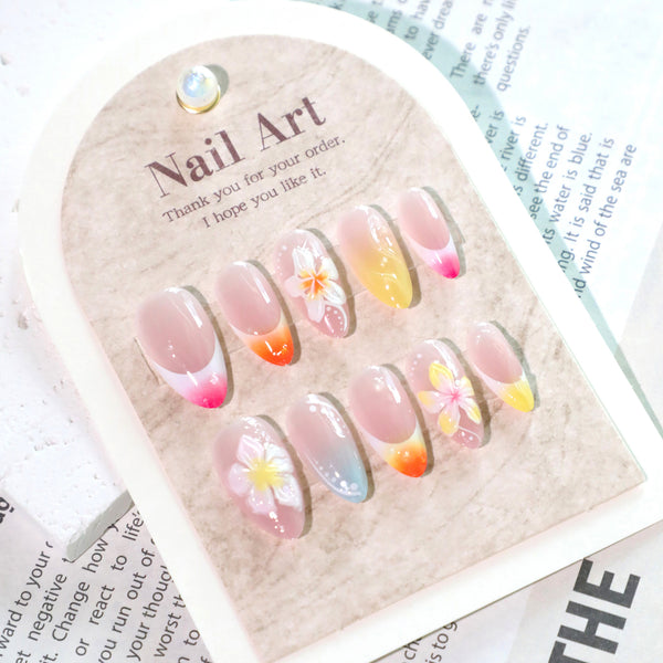 12 Sizes-24 Pcs Press On Nails JL0687