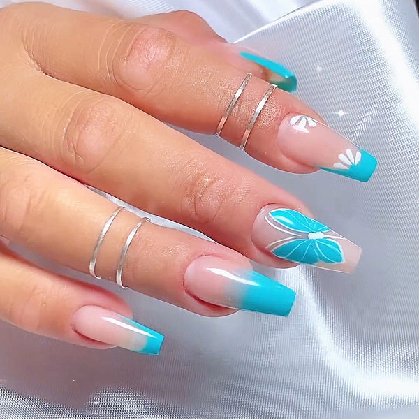 12 Sizes-24 Pcs Press On Nails JP2672
