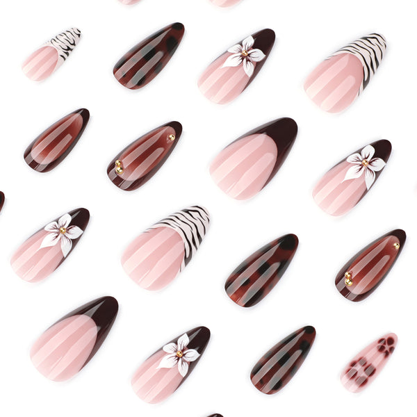 12 Sizes-24 Pcs Press On Nails JP4186