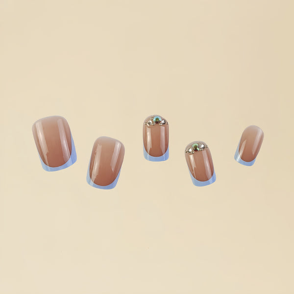 12 Sizes-24 Pcs Press On Nails D006