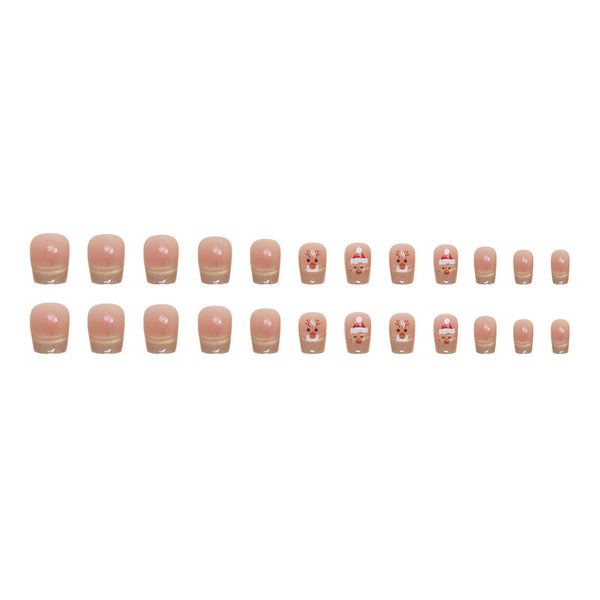 12 Sizes-24 Pcs Press On Nails MY007