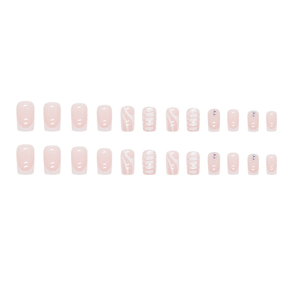 12 Sizes-24 Pcs Press On Nails Z763