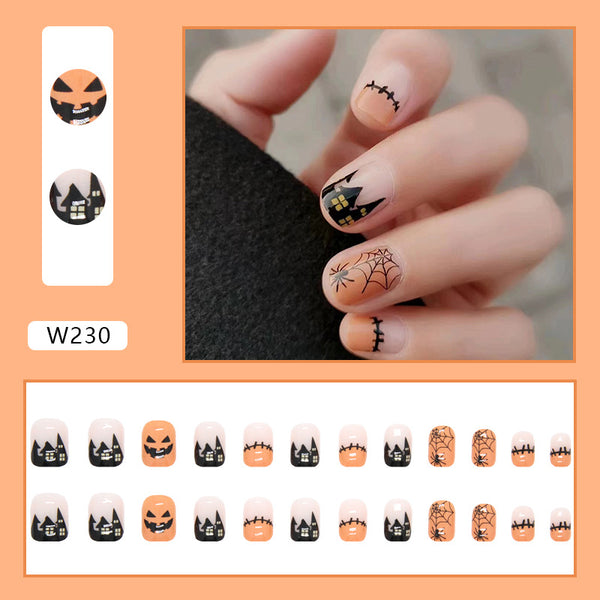 12 Sizes-24 Pcs Press On Nails W202