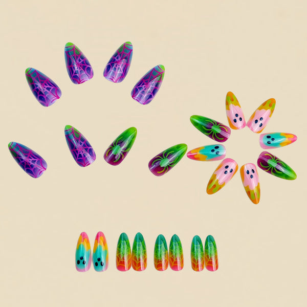 12 Sizes-24 Pcs Press On Nails y2044-24