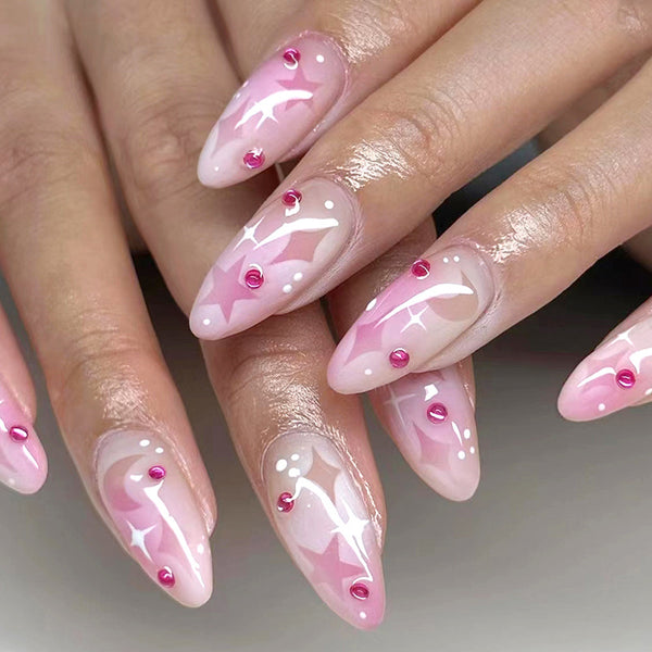 12 Sizes-24 Pcs Press On Nails Z764