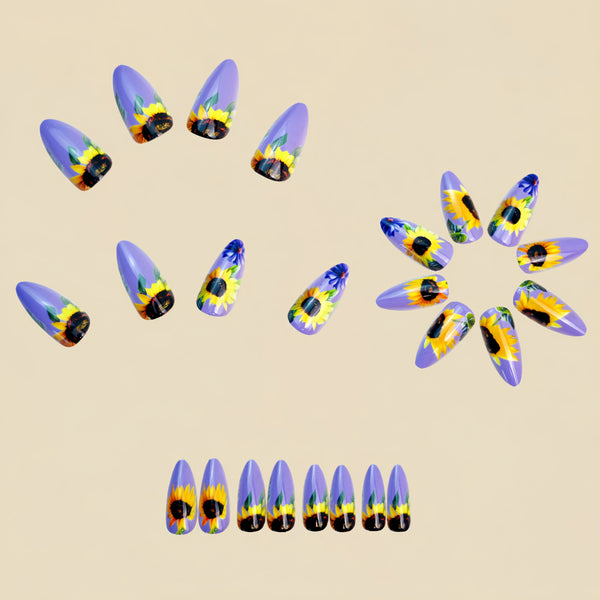 12 Sizes-24 Pcs Press On Nails Y1377