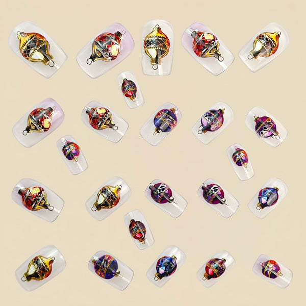 12 Sizes-24 Pcs Press On Nails Y1942