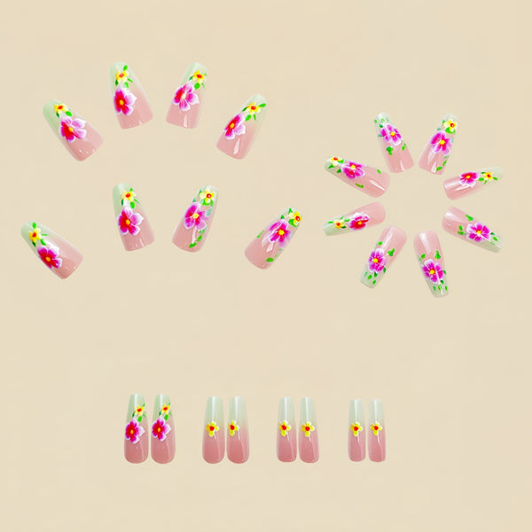 12 Sizes-24 Pcs Press On Nails Y702
